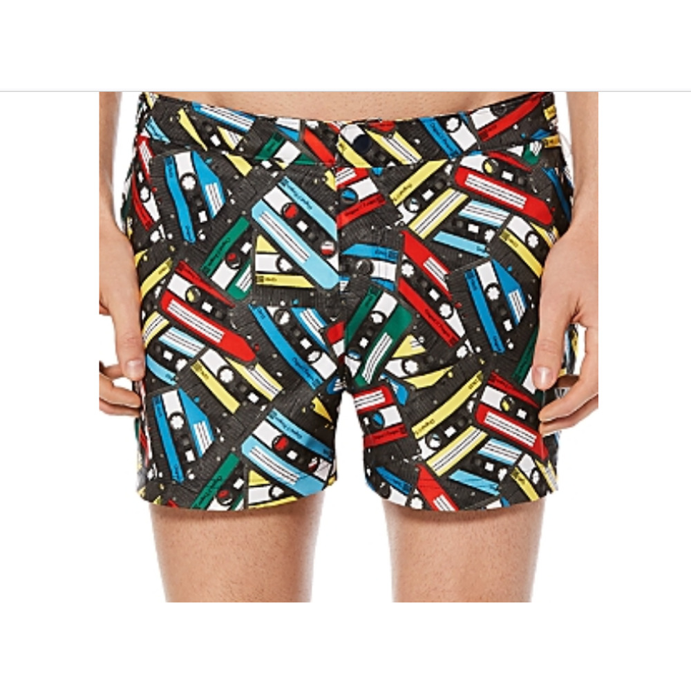 Original Penguin Cassette Swim Trunks Multi Size 38